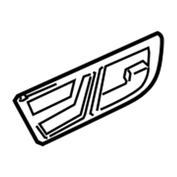 Mercedes-Benz 221-730-50-48-9116 Trim Plate