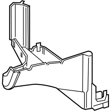 Mercedes-Benz 212-500-15-16 Lower Duct