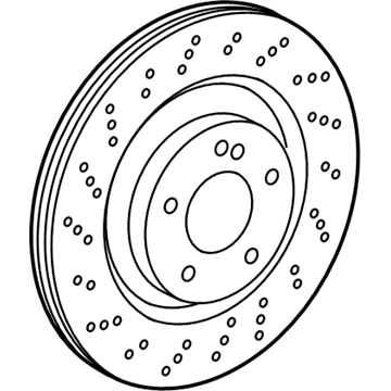 2016 Mercedes-Benz SL550 Brake Disc - 000-423-15-12-07