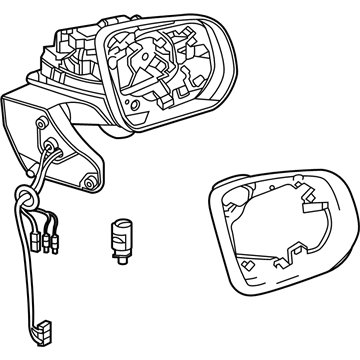 Mercedes-Benz 463-810-83-00 Mirror Assembly