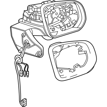 Mercedes-Benz 463-810-86-00 Mirror Assembly