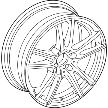 Mercedes-Benz 254-401-46-00-7X45 Wheel, Alloy