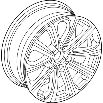 2023 Mercedes-Benz GLC300 Alloy Wheels - 254-401-45-00-7X44