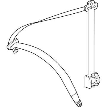 Mercedes-Benz 463-860-19-00-3D53 Lap & Shoulder Belt