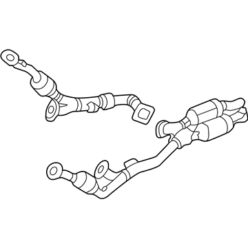 2001 Mercedes-Benz S600 Catalytic Converter - 220-490-18-19-80