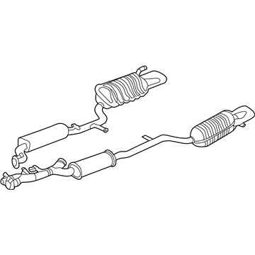 Mercedes-Benz 220-490-14-21 Muffler & Pipe