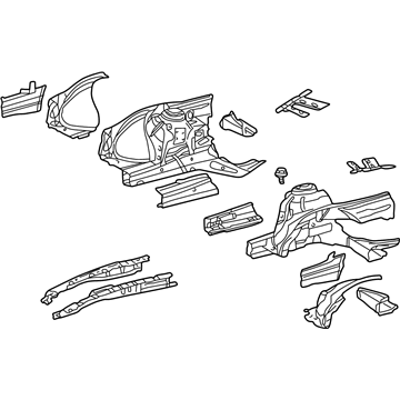 Mercedes-Benz 215-620-04-61 Apron/Rail Assembly