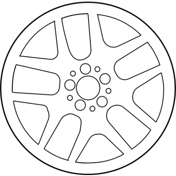 Mercedes-Benz 290-401-02-00-64-7Y51 EXCHANGE DOUBLE-SPOKE WHEEL