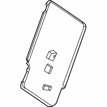 Mercedes-Benz 296-924-10-00-1D55 Seat Back Panel