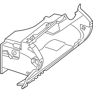 Mercedes-Benz 205-680-17-00 Glove Box Frame