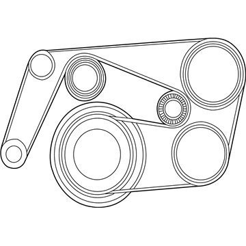 2004 Mercedes-Benz C230 Drive Belt - 013-997-74-92