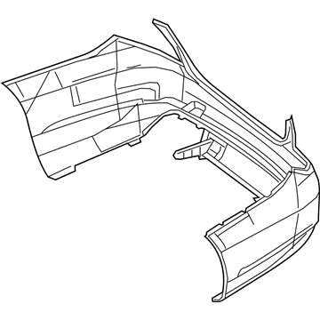 Mercedes-Benz 222-885-00-25-9999 Bumper Cover