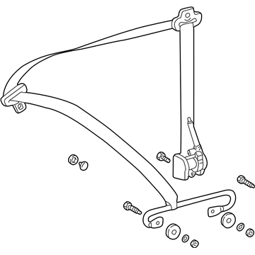 Mercedes-Benz 208-860-25-85-64-9A86 Lap & Shoulder Belt