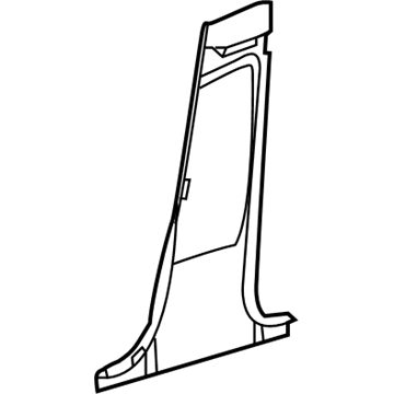 Mercedes-Benz 204-690-04-25-8N84 Lower Center Pillar Trim