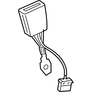 Mercedes-Benz 211-860-20-69 Buckle End