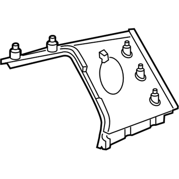 Mercedes-Benz 204-690-11-26-7E94 Upper Quarter Trim