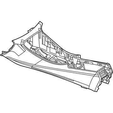 Mercedes-Benz 290-680-53-04-9E38 HOUSING, CENTER CONSOLE