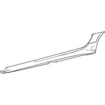 Mercedes-Benz 190-698-54-00-9999 Rocker Molding