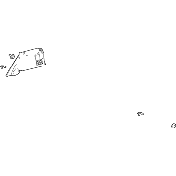 Mercedes-Benz 166-690-00-00-8Q91 Side Trim Panel