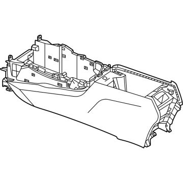 Mercedes-Benz 254-680-43-01-8T92 Console Assembly