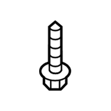 Mercedes-Benz 000000-000529 License Bracket Screw