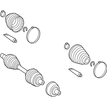 Mercedes-Benz B250e Axle Shaft - 242-330-16-00