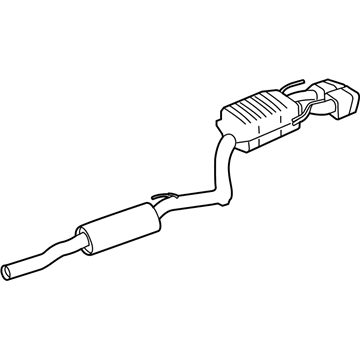 Mercedes-Benz 216-490-34-21 Muffler & Pipe