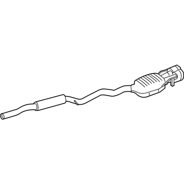 Mercedes-Benz 216-490-35-21 Muffler & Pipe