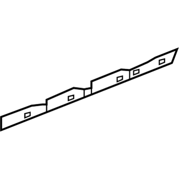 Mercedes-Benz 238-698-07-00-28 Rocker Molding Rear Bracket