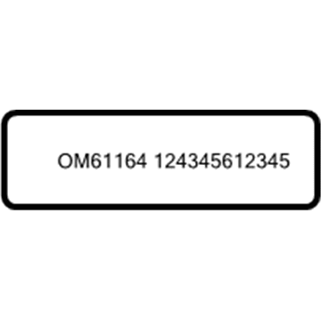 Mercedes-Benz 167-584-02-00 Info Label