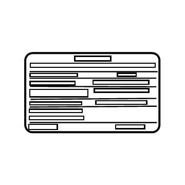 Mercedes-Benz 264-221-19-00 Emission Label