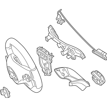 2017 Mercedes-Benz GLC43 AMG Steering Wheel - 000-460-38-03-3D16