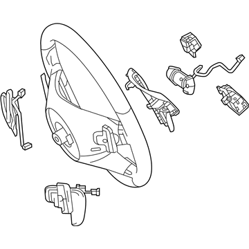 Mercedes-Benz 172-460-77-03-9E38 Steering Wheel