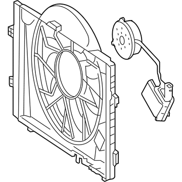 Mercedes-Benz CLK550 Cooling Fan Assembly - 203-500-10-93