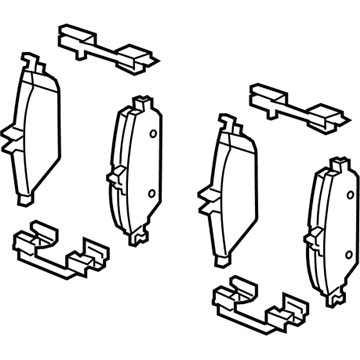 2018 Mercedes-Benz CLA45 AMG Brake Pad Set - 000-420-68-04