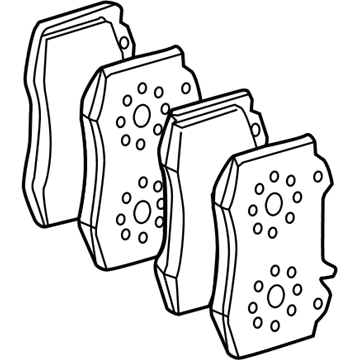 2008 Mercedes-Benz G500 Brake Pad Set - 008-420-40-20