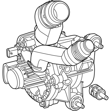 Mercedes-Benz 254-200-30-00 Water Pump Assembly