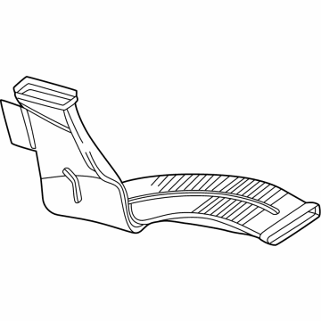 Mercedes-Benz 206-831-01-00 Rear Duct