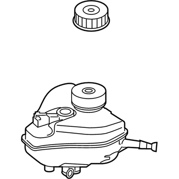 Mercedes-Benz C350e Brake Master Cylinder Reservoir - 205-430-00-02