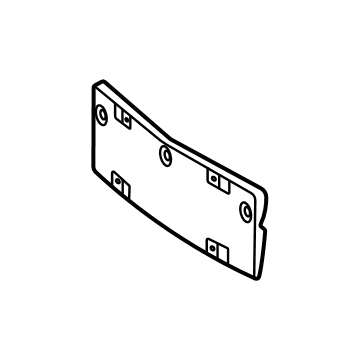 Mercedes-Benz 247-885-72-03 License Bracket