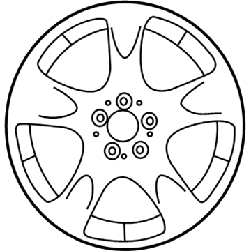 Mercedes-Benz 172-401-00-00-9765 Wheel, Alloy