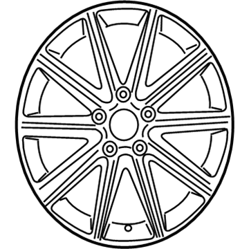 Mercedes-Benz 172-401-14-02-7X19 Wheel, Alloy