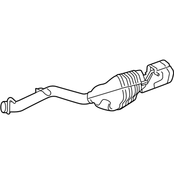 Mercedes-Benz 212-490-69-35 Muffler & Pipe