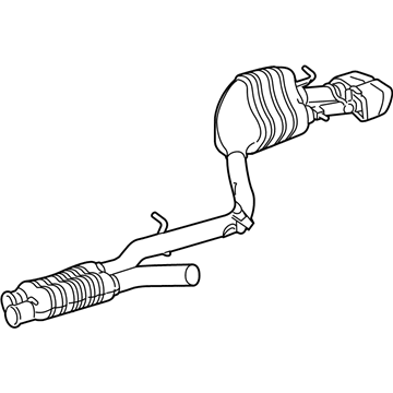 Mercedes-Benz 212-490-70-35 Muffler & Pipe