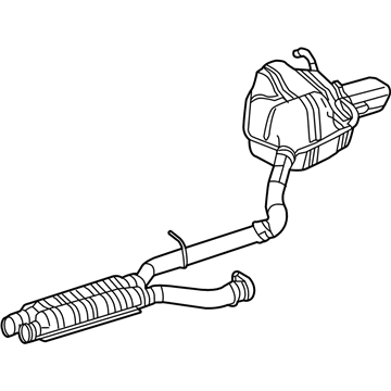 Mercedes-Benz 207-490-51-21-64 Muffler & Pipe