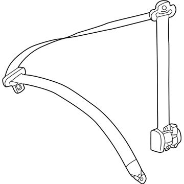 Mercedes-Benz 463-860-20-00-9A86 Lap & Shoulder Belt