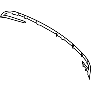 Mercedes-Benz 205-885-70-03 Center Molding