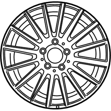 Mercedes-Benz 209-401-56-02 Wheel, Alloy