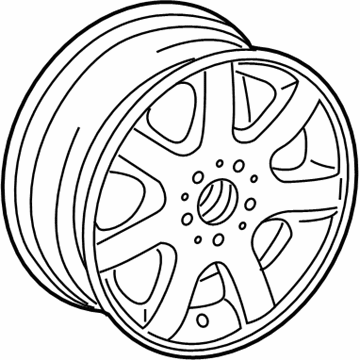 Mercedes-Benz 6-6-47-4161 Wheel, Alloy