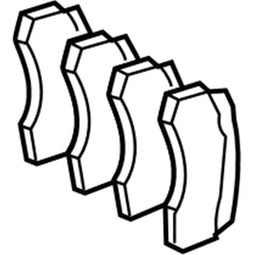 Mercedes-Benz E550 Brake Pad Set - 007-420-64-20